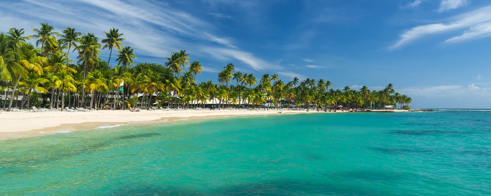 Voiture de location Madcris sur une route de Guadeloupe
